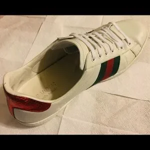 Gucci | Shoes | Mens 95 Gucci White Shoes Added Colors Are 